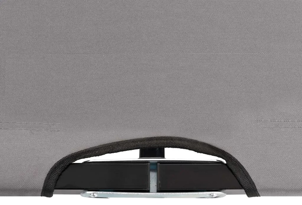Espreguiçadeira/cama dobrável para 2 pessoas aço cinzento