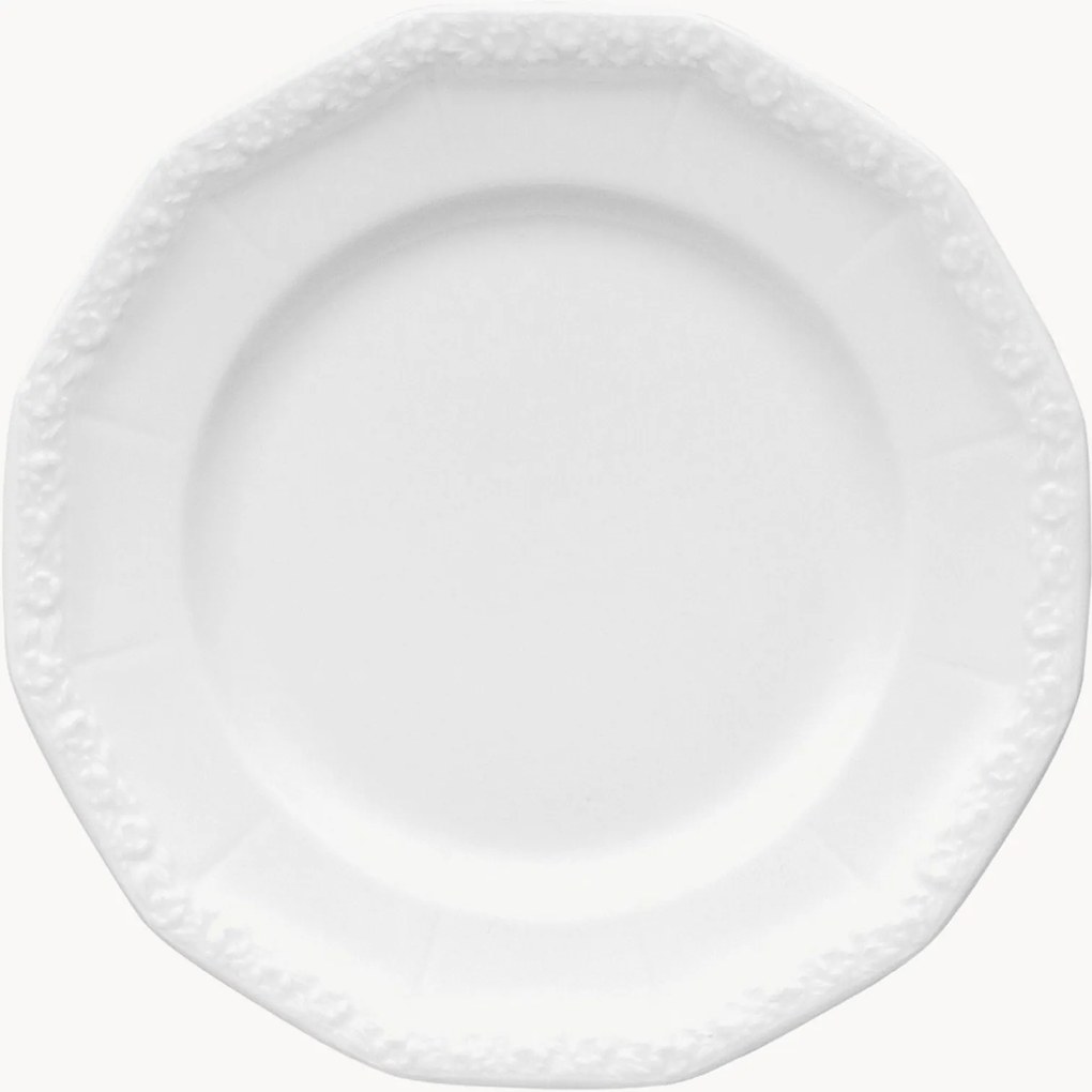 Prato de pequeno-almoço em porcelana Maria White