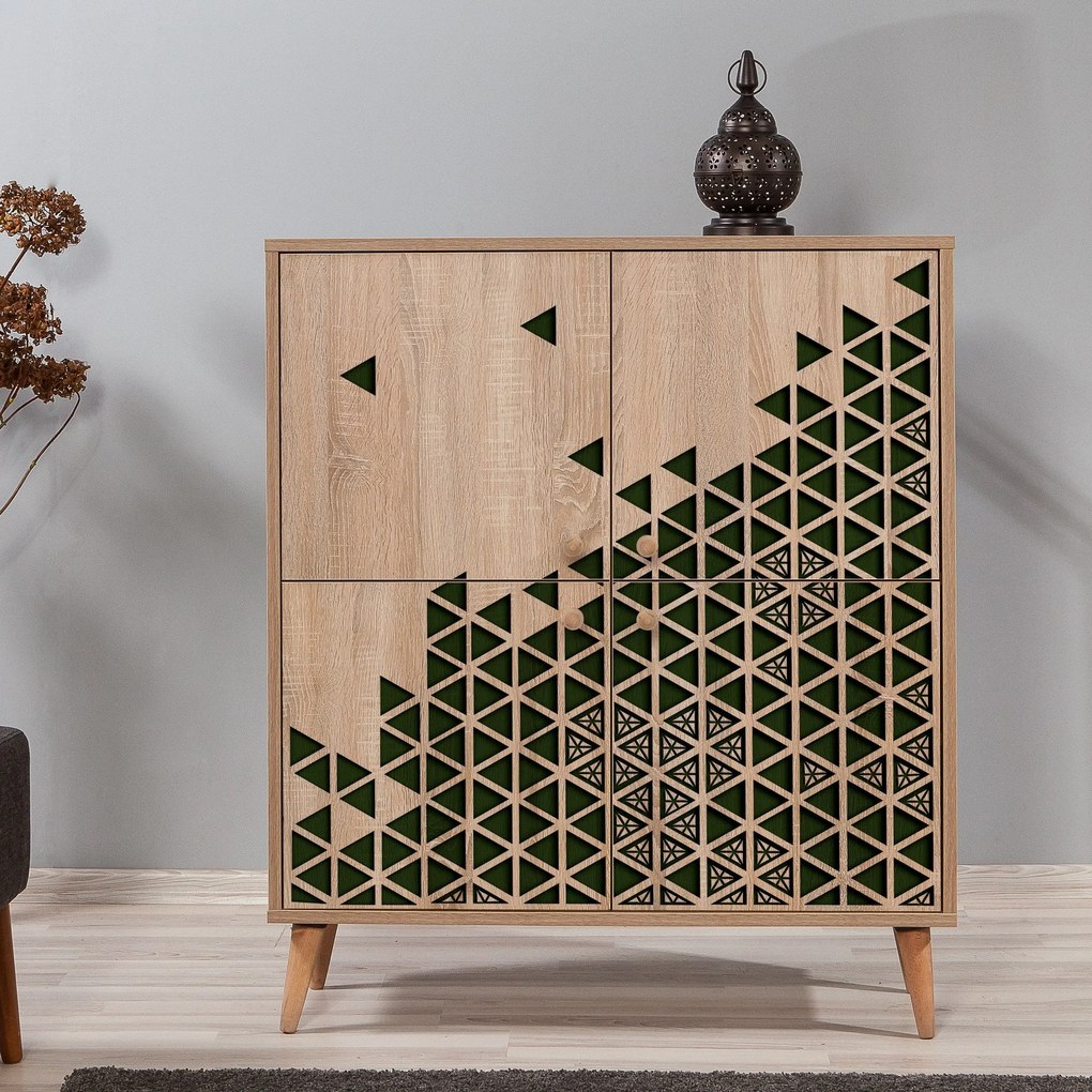 Armário Multiuso Multilux – Carvalho Sonoma – 95x111x36 cm