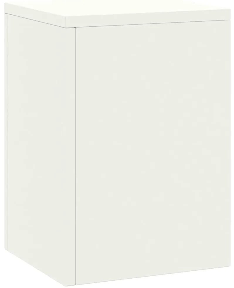 Suportes para Plantas Externas Pilar 2 pcs Branco 24x24x35 cm Aço