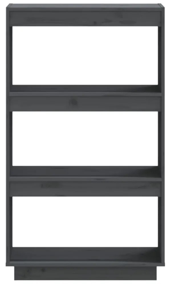 Estante/divisória 60x35x103 cm pinho maciço cinzento