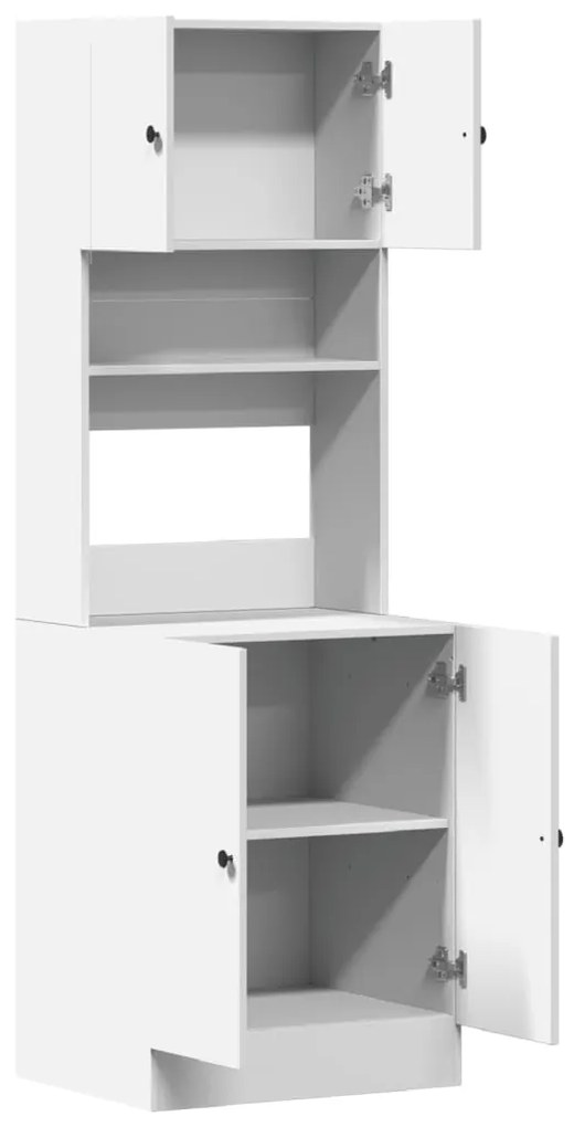 Armário de cozinha 60x50x180 cm derivados de madeira branco