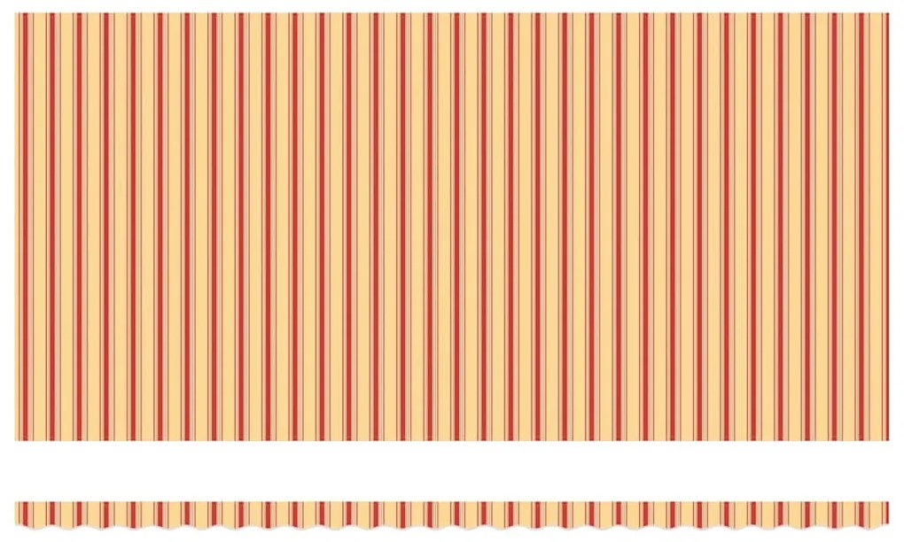 Toldo Retrátil Amarelo e laranja 600 × 350 cm amarelo e laranja