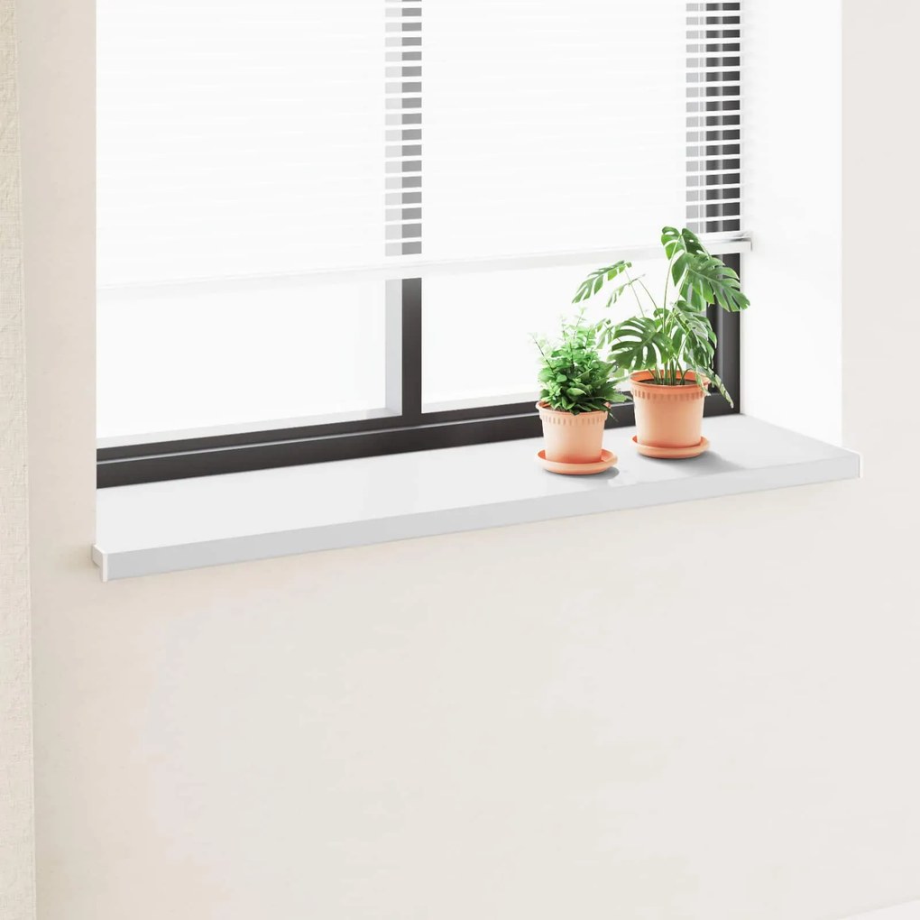 vidaXL Soleira de Janela Branco 160 x 45 x 4,5 cm PVC