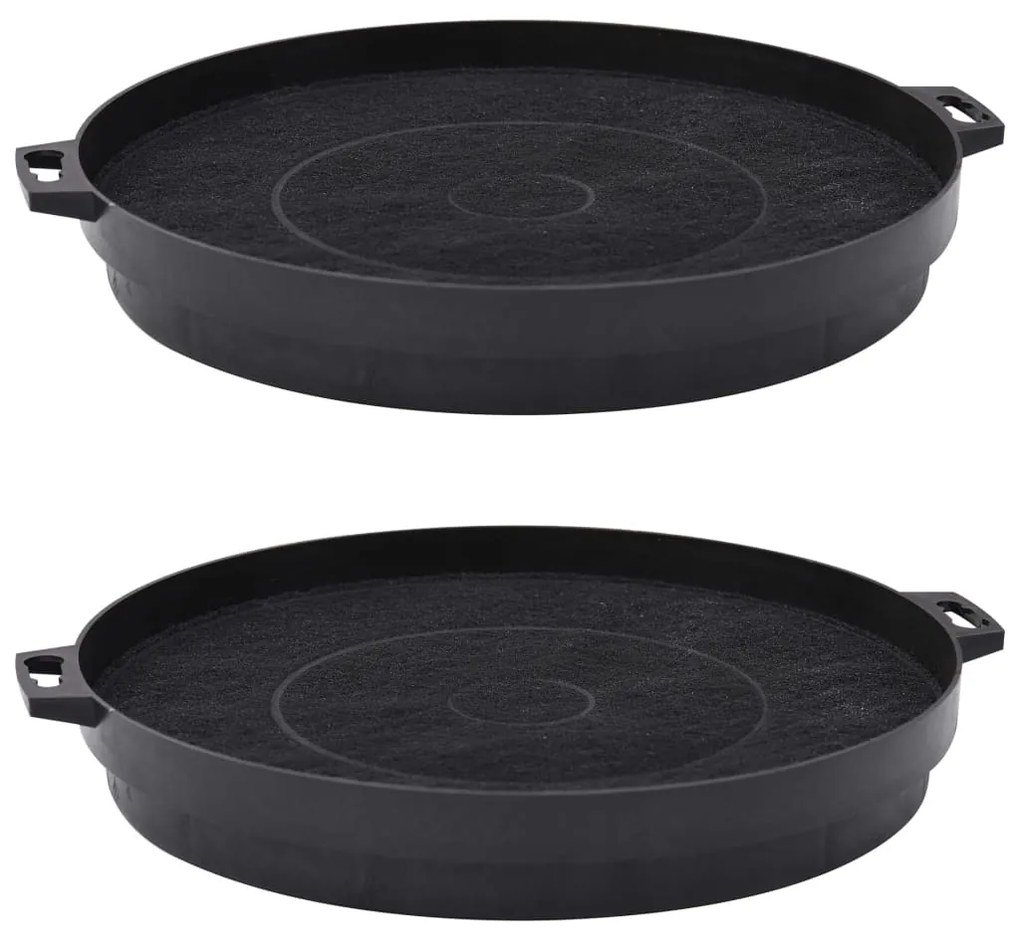 vidaXL Filtros de carvão vegetal para exaustores 2 pcs 210 mm