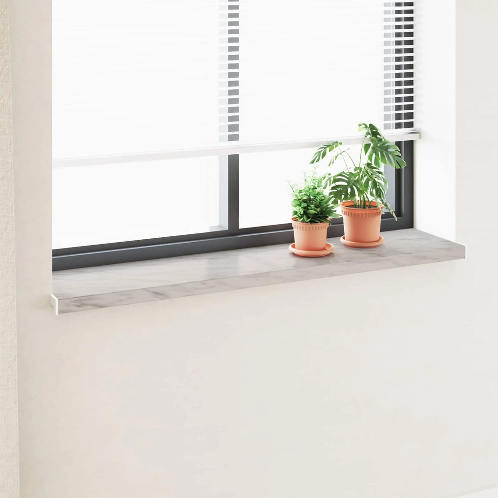 vidaXL Soleira de Janela Texto de Mármore -enure 160 x 35 x 4,5 cm PVC