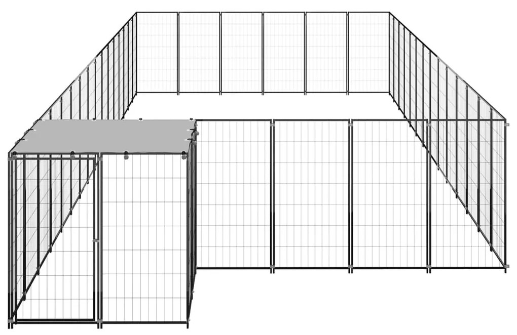 Canil 26,62 m² aço preto