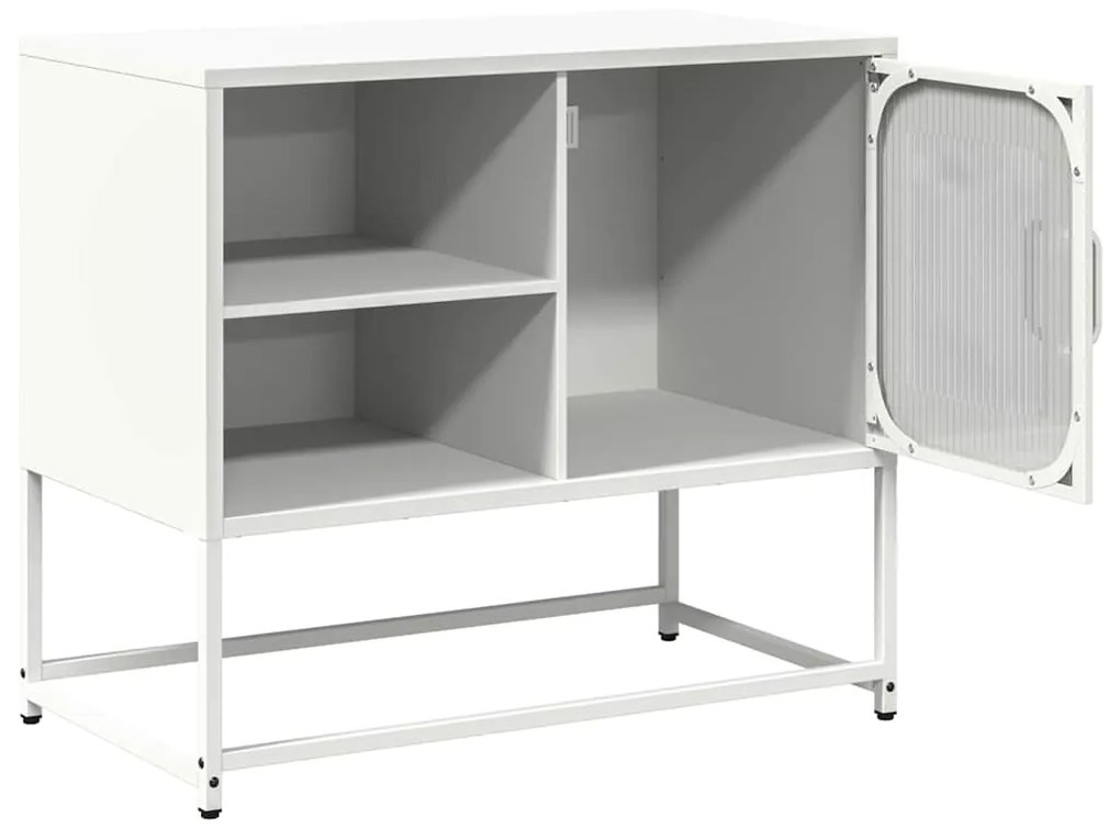 Móvel de TV 68x39x60,5 cm aço branco