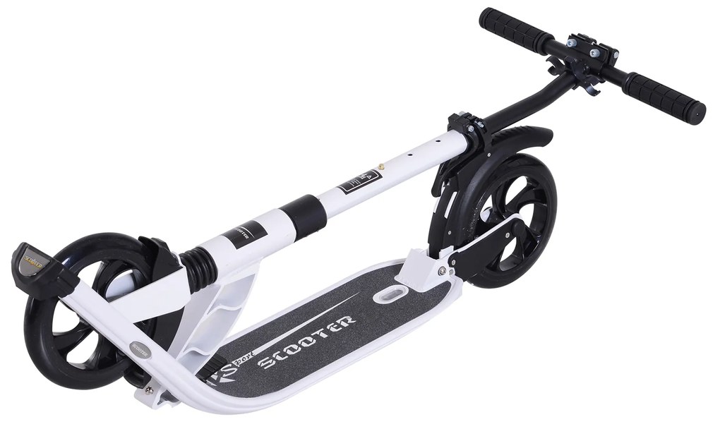 Trotinete Dobrável para Adultos e Crianças acima de 14 anos com Guiador Altura Ajustável Carga 100 kg 93.5x38x95-105 cm