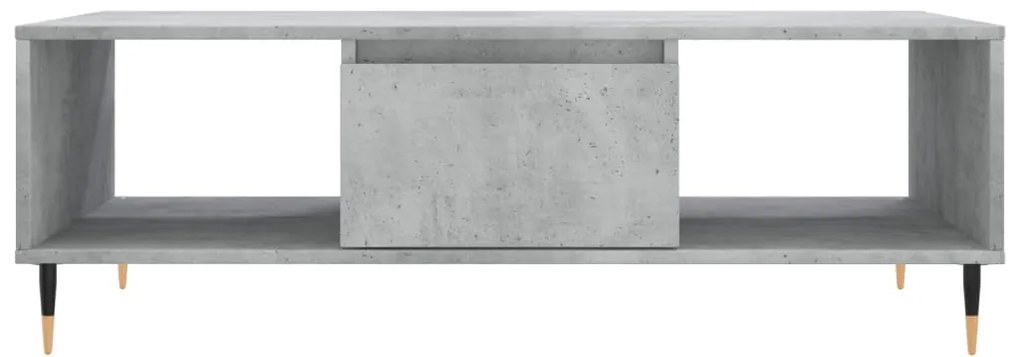 Mesa de centro 104x60x35 cm derivados madeira cinzento cimento