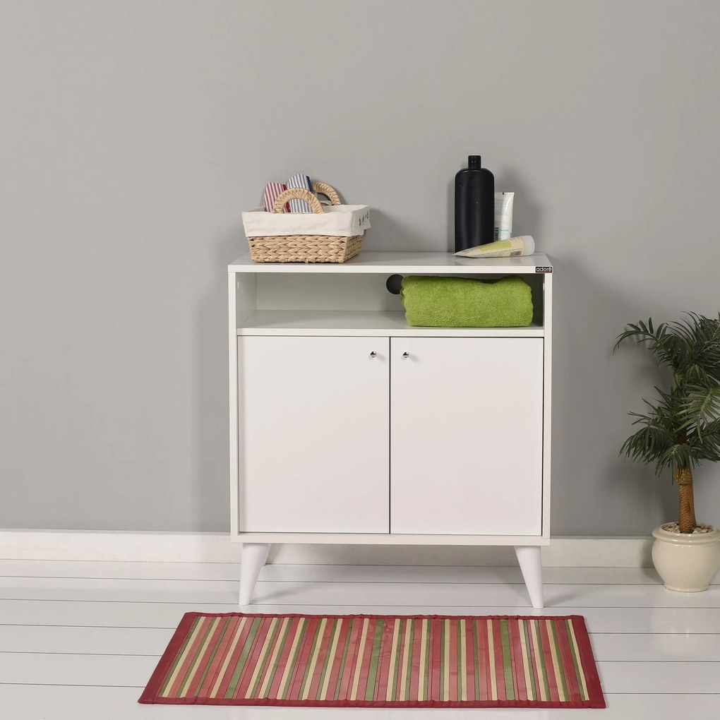 Aparador/Armário multiusos "Diamante" - Design Moderno - Branco Diaman