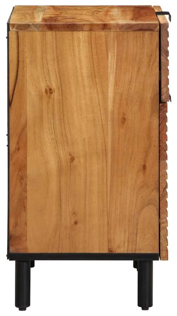 Mesa de cabeceira vidaXL 50x33x60 cm Madeira maciça de acácia