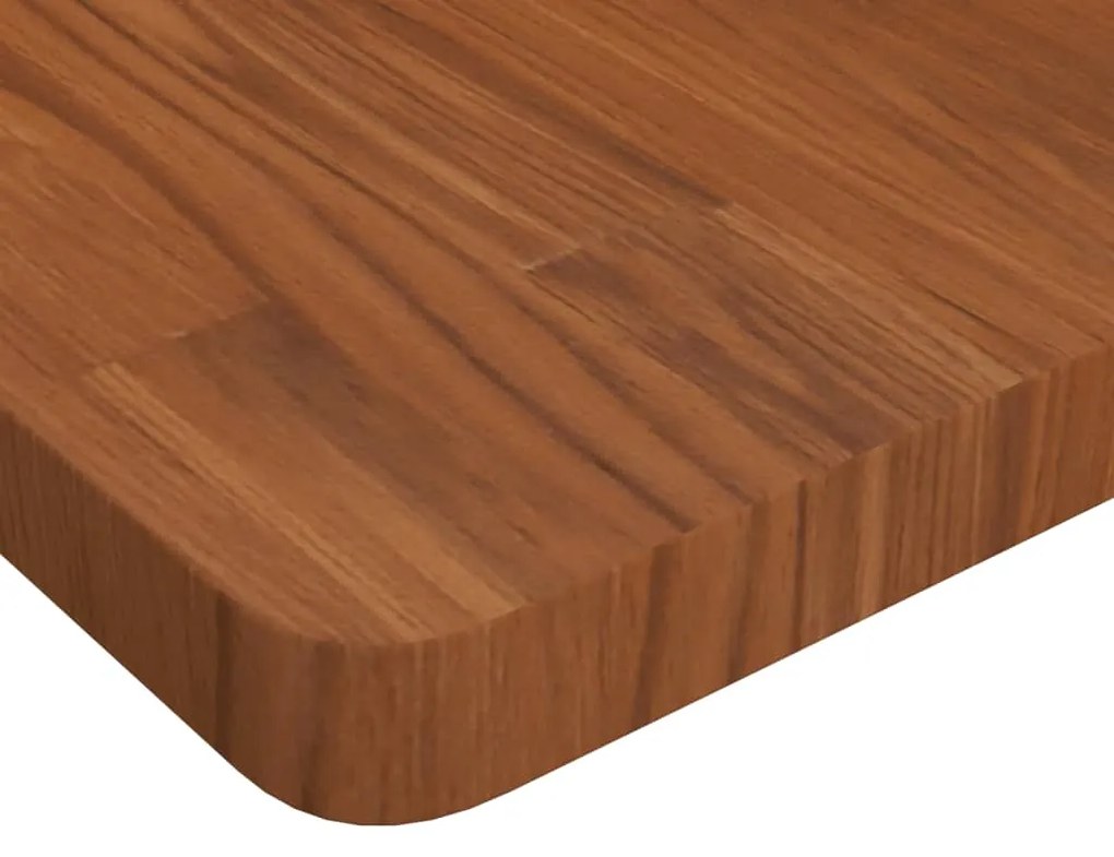 Tampo mesa quadrado 90x90x4 cm carvalho tratado castanho-escuro