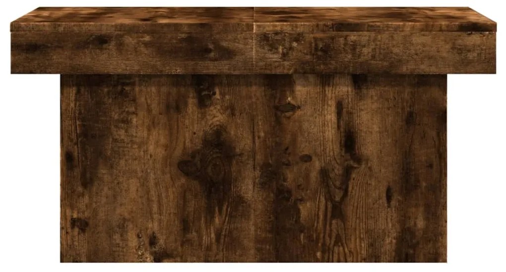 Mesa de centro 80x55x40 cm derivados de madeira carvalho fumado