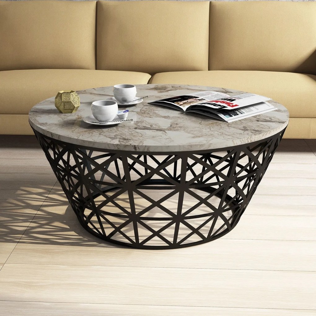 Mesa de Centro Stil – Branco – 90x38x90 cm
