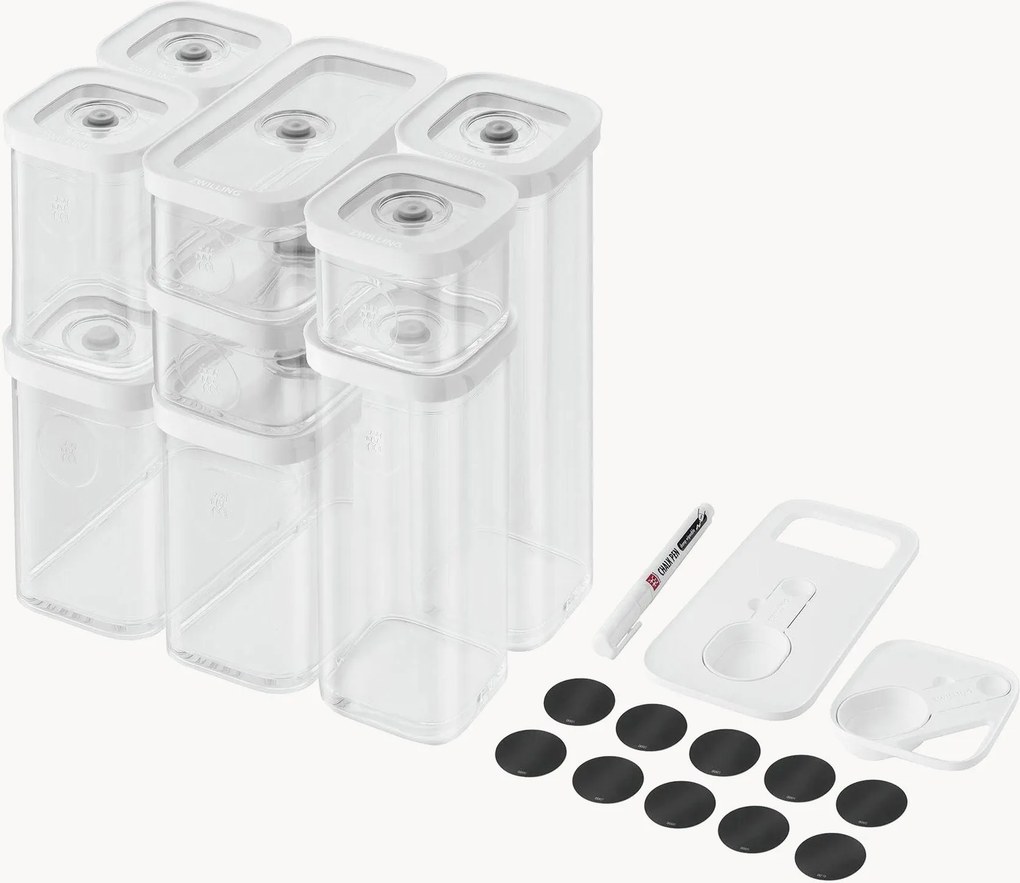 Recipientes para alimentos a vácuo Fresh & Save Cube, conjunto de 12