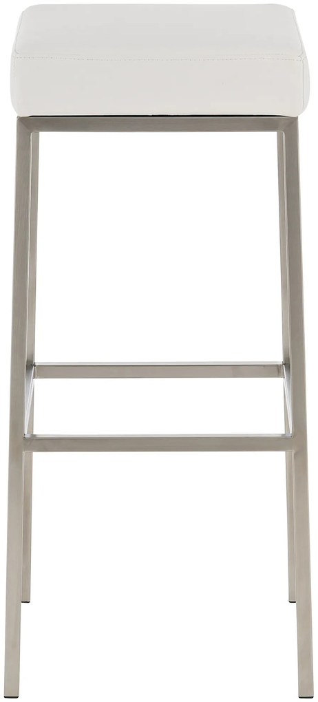 Banco de bar Montreal em couro sintético 37 x 78 x 37 cm Branco