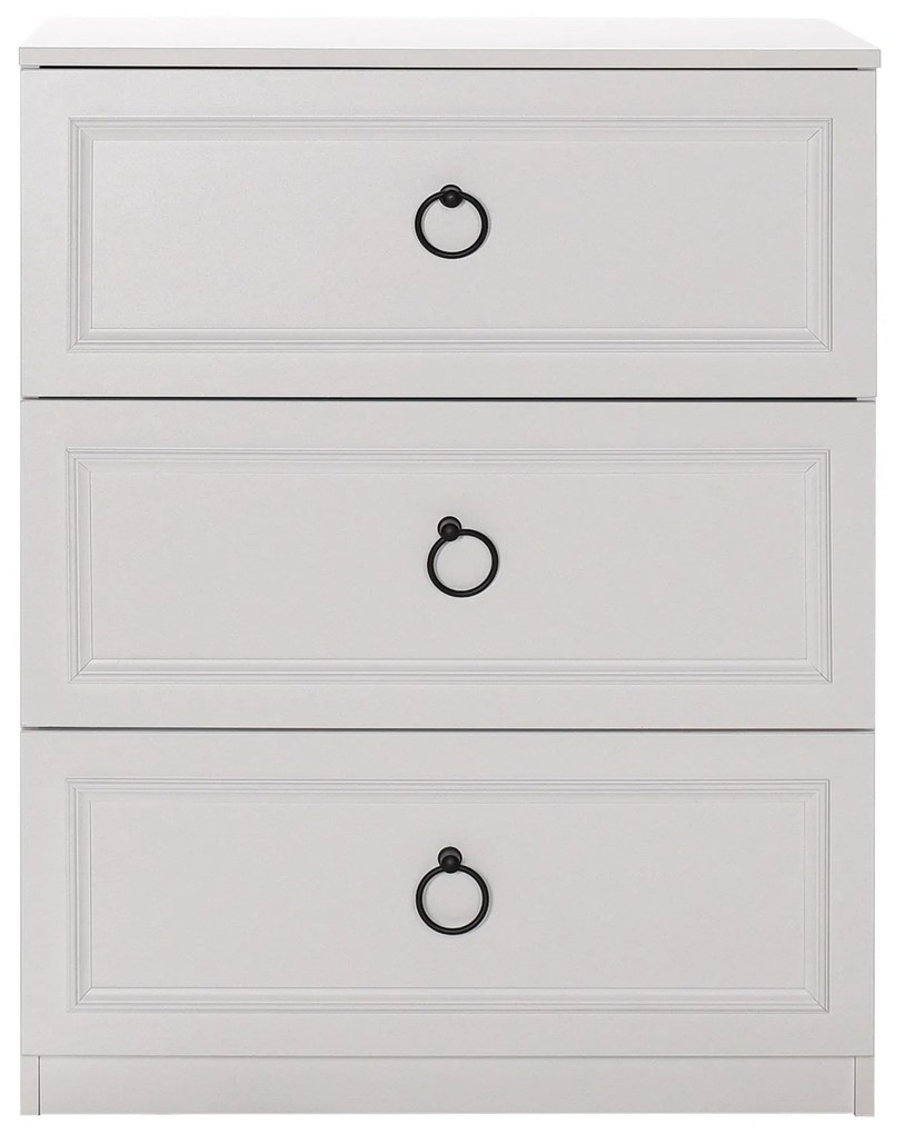 Cômoda "Bianca" Branca Moderna - 72x93x44cm - Amplo Armazenamento