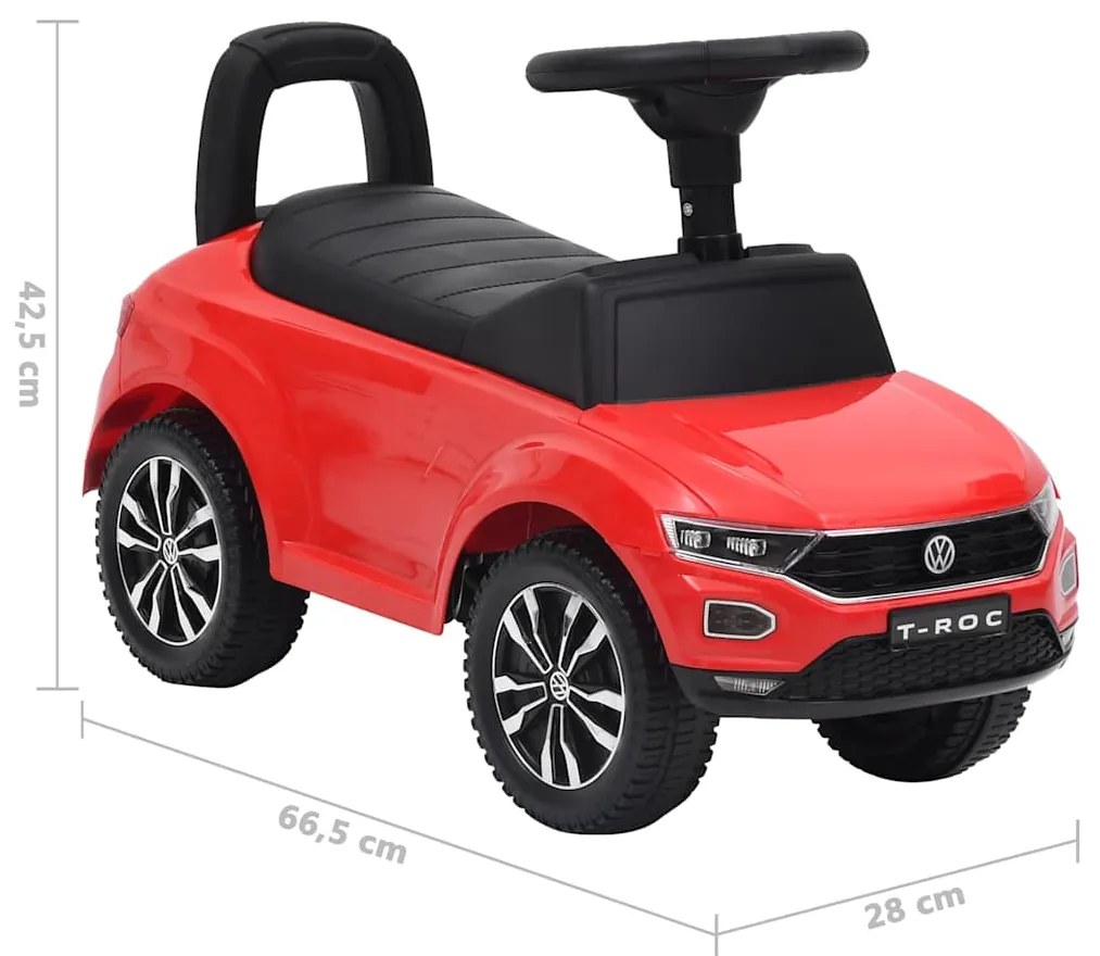 Carro de passeio Volkswagen T-Roc vermelho