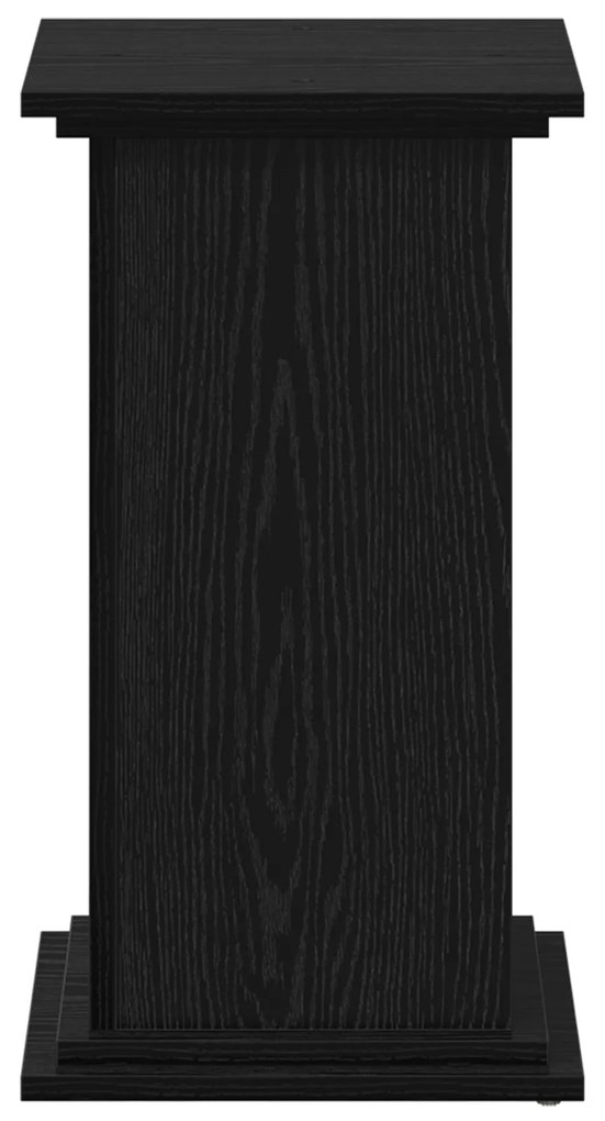 Suporte para Plantas Carvalho Preto 33x33x60 cm Madeira Revestida