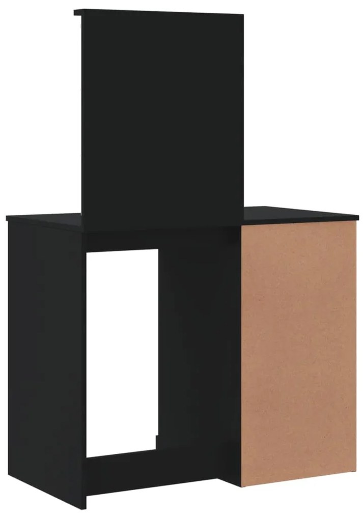 Toucador com luzes LED 90x42x132,5 cm preto