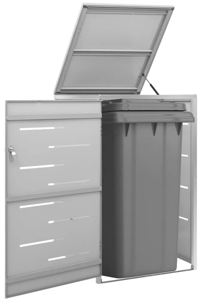 vidaXL Abrigo para caixote do lixo 69x77,5x112,5 cm aço inoxidável