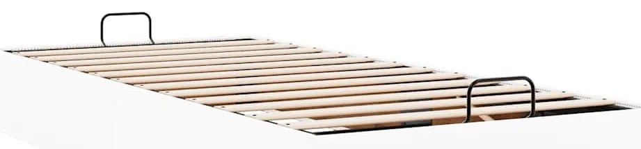 Estrutura de cama otomana sem colchão 90x200 cm branca