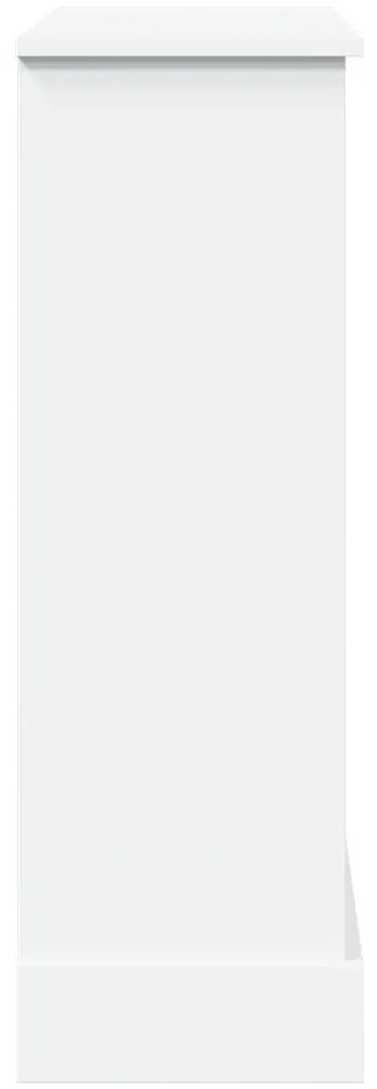 Cornija de lareira 90x30x90 cm derivados de madeira branco
