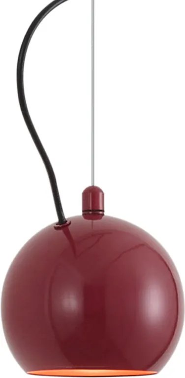 Candeeiro pendente de design vermelho para sistema de calha monofásico - Slimline Sara