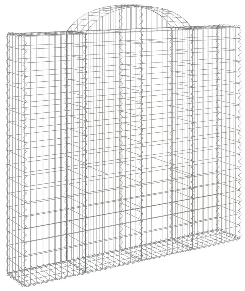 Cestos gabião arqueados 4pcs 200x30x180/200cm ferro galvanizado