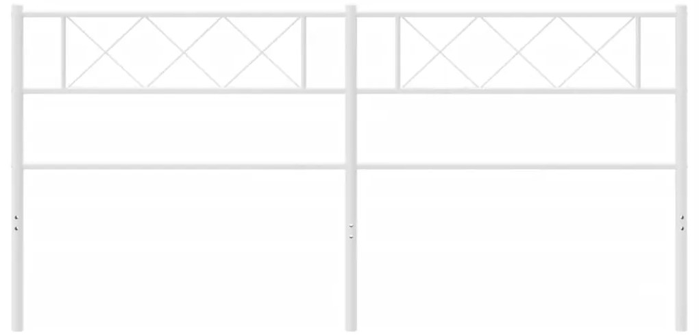 Cabeceira de cama 200 cm metal branco