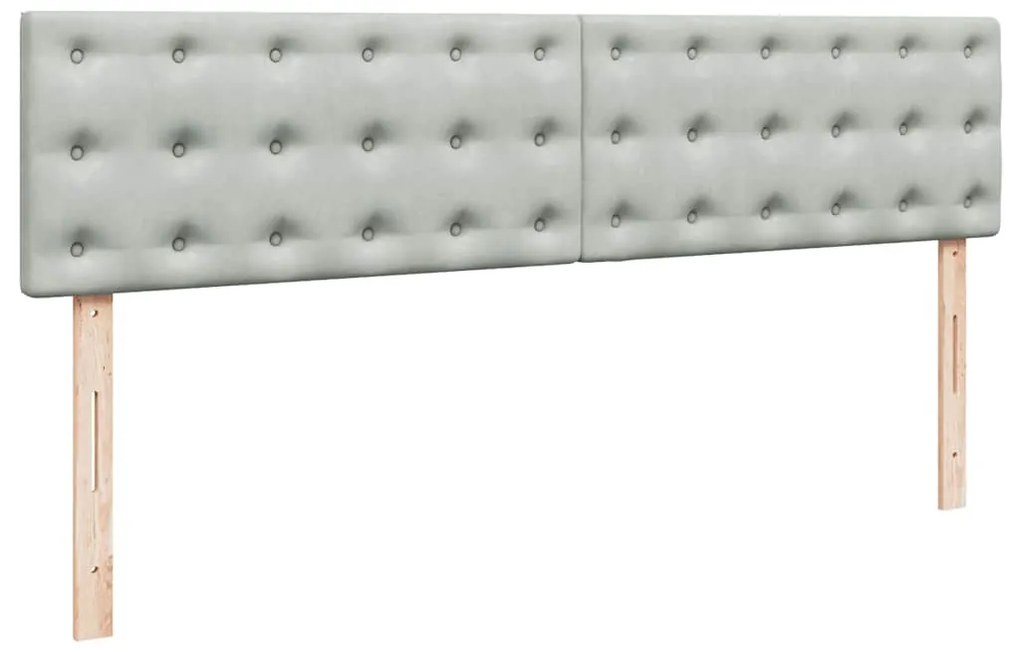 Estrutura de cama otomana com colchão 160x200 cm cinzento claro