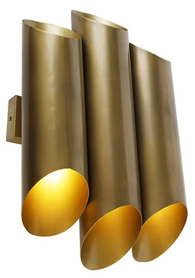 Candeeiro de parede industrial latão 6 luzes - Whistle Industrial