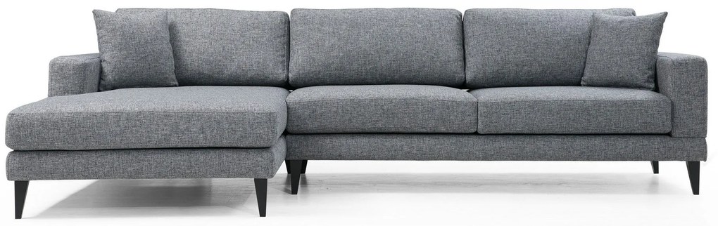 Sofá-Cama de Canto Nordic – Cinzento Escuro – 303 cm x 160 cm