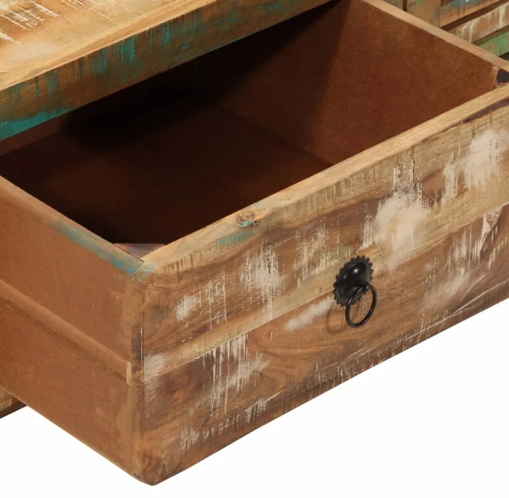 Mesa de centro 89x55x29 cm madeira recuperada maciça