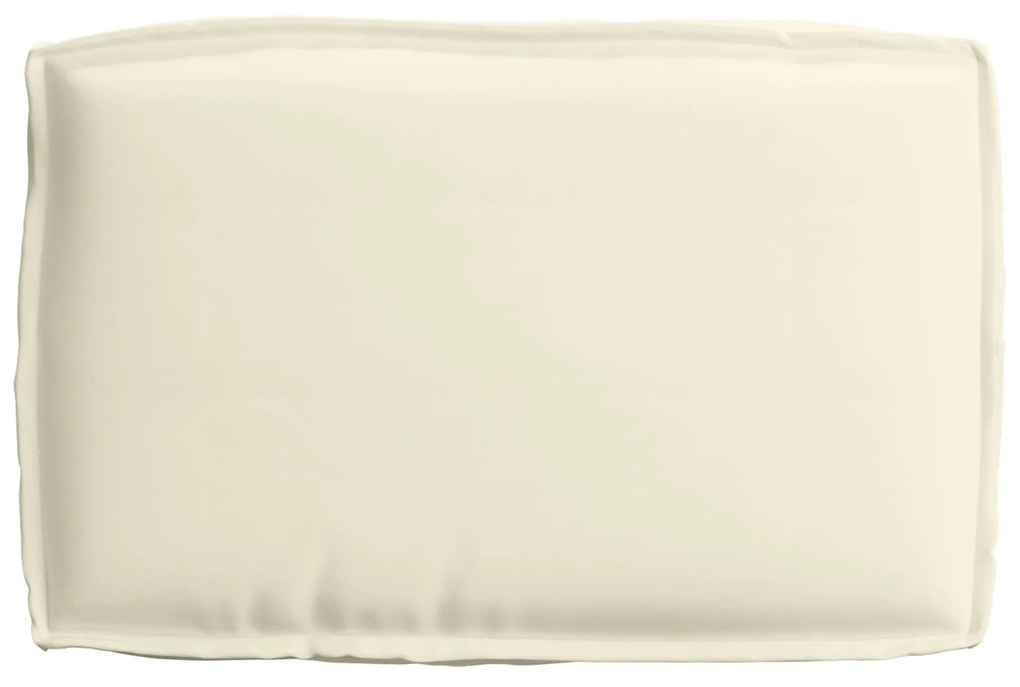 Almofada de Palete para Assento Creme 60x40x8 cm Tecido Oxford