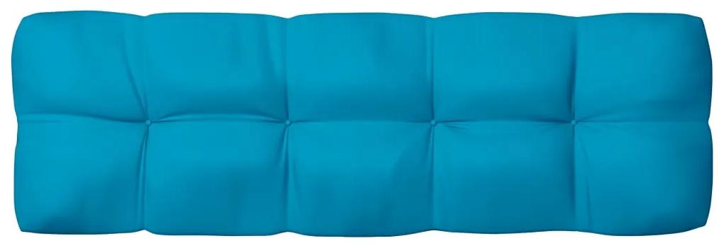 Almofadões para sofás de paletes 7 pcs azul