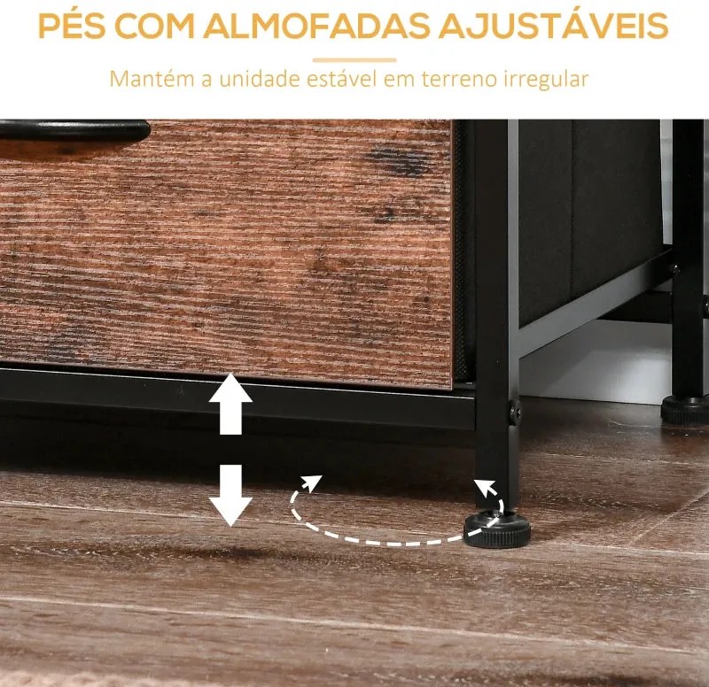 Charriot Évora – 101x39x160 cm – Branco e Madeira – Design Industrial