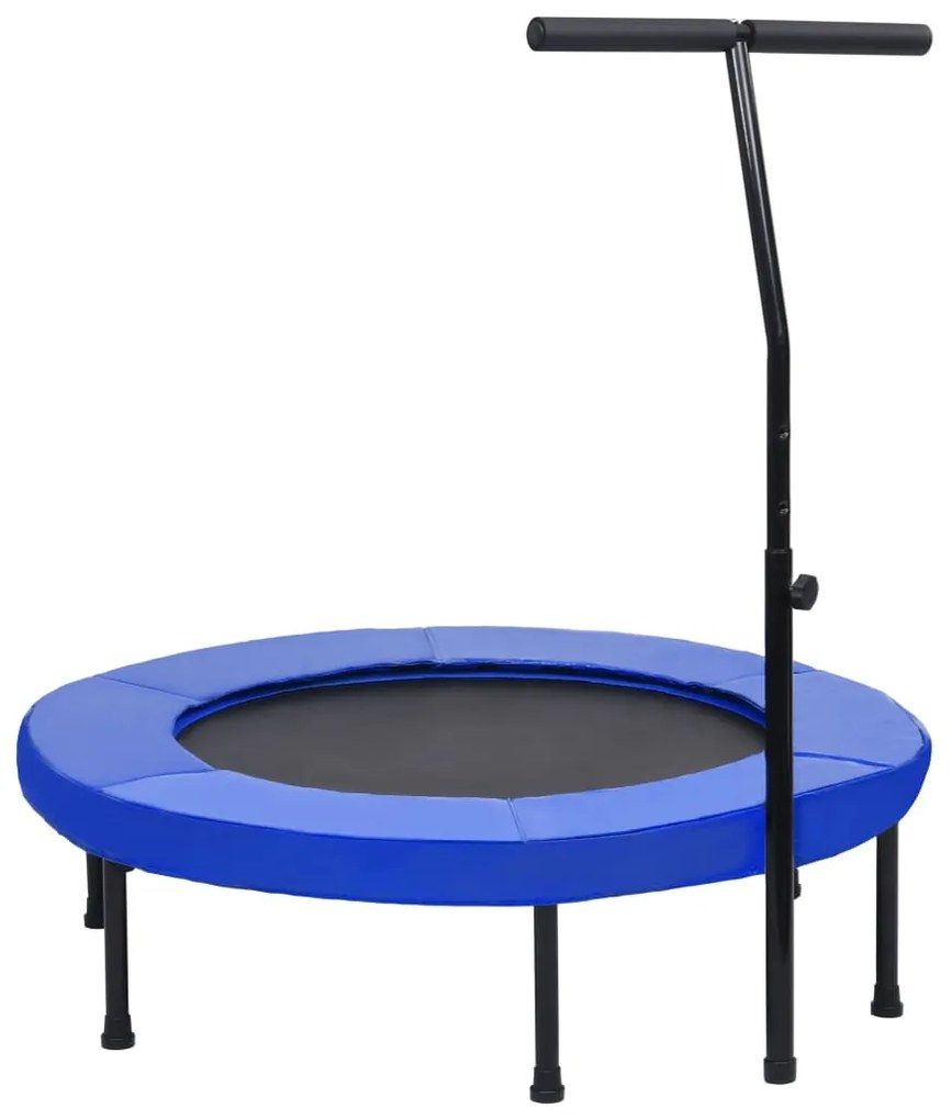 92487 vidaXL Trampolim com pega e almofada de segurança 102 cm
