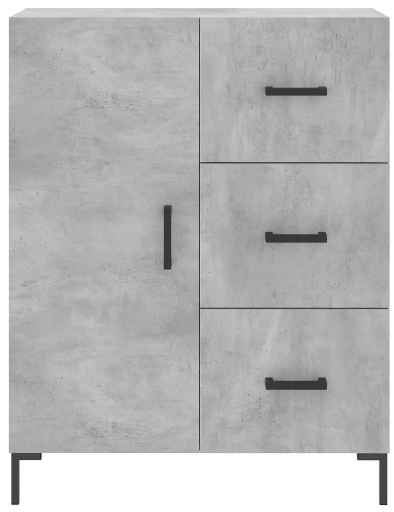 Armário alto 69,5x34x180 cm derivados de madeira cinza cimento