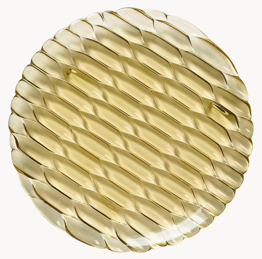 Pratos de pequeno-almoço com padrão estruturado Jellies, conjunto de 4