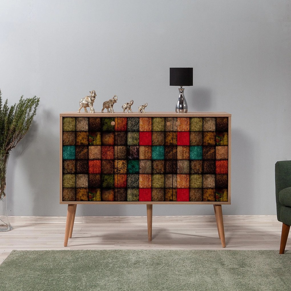 Console Mega – Carvalho Sonoma – 120 cm x 90 cm x 36 cm