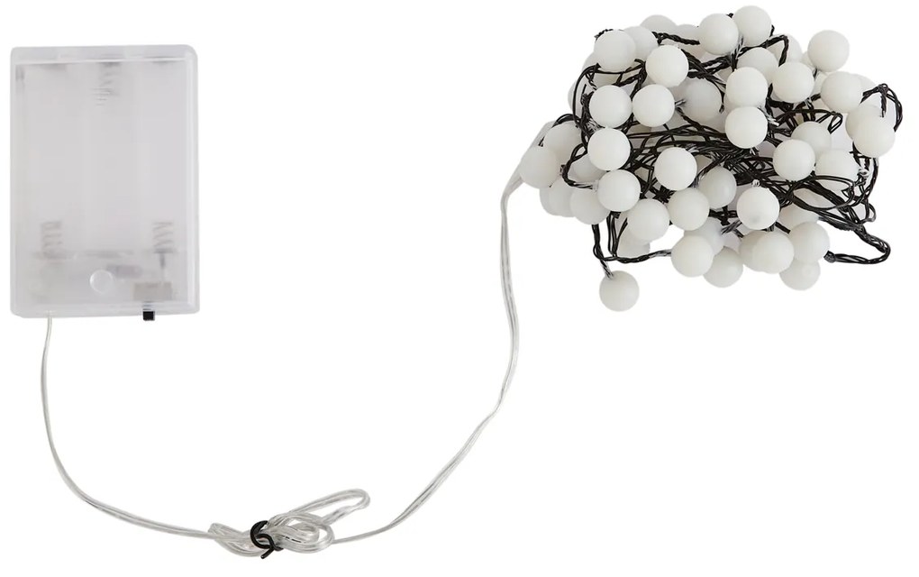 Cordão de luzes de Natal verde com 100 LEDs branco 5m IP44 - Dasher