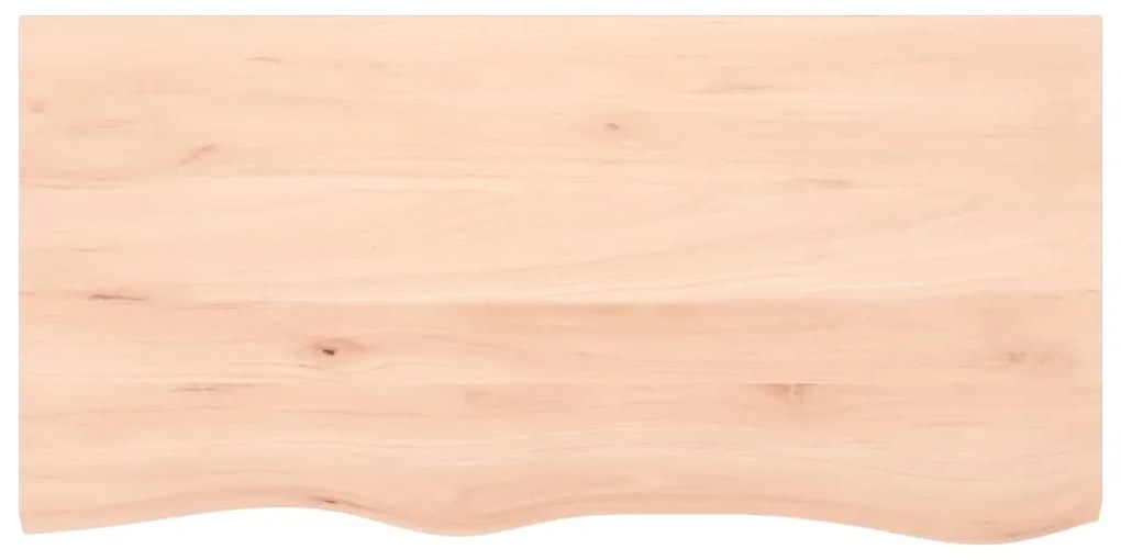 Prateleira de parede 100x50x(2-4)cm carvalho maciço não tratado