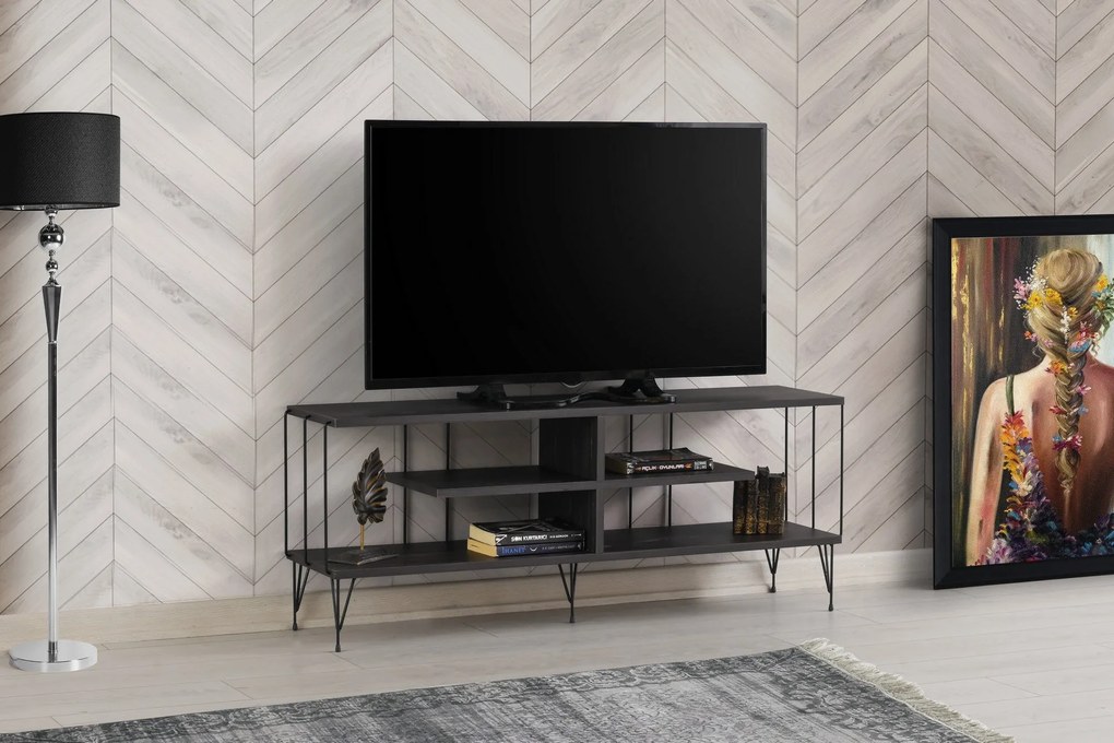 Móvel de TV Eze – Castanho Escuro – 120 cm x 44,5 cm x 30 cm