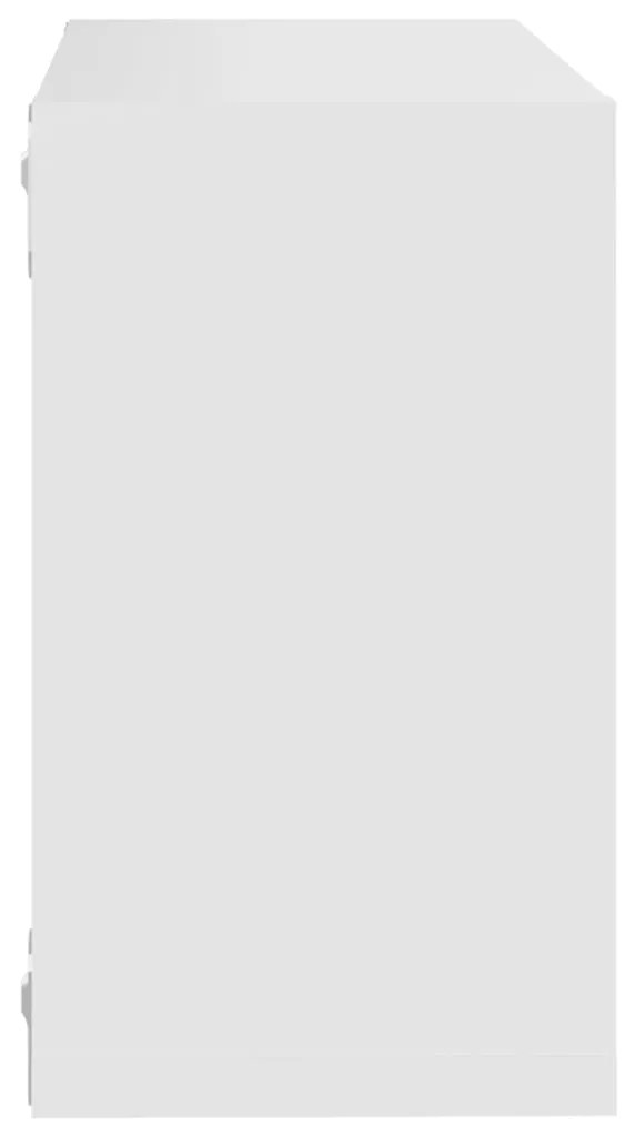 Prateleiras de parede em forma de cubo 4 pcs 26x15x26 cm branco