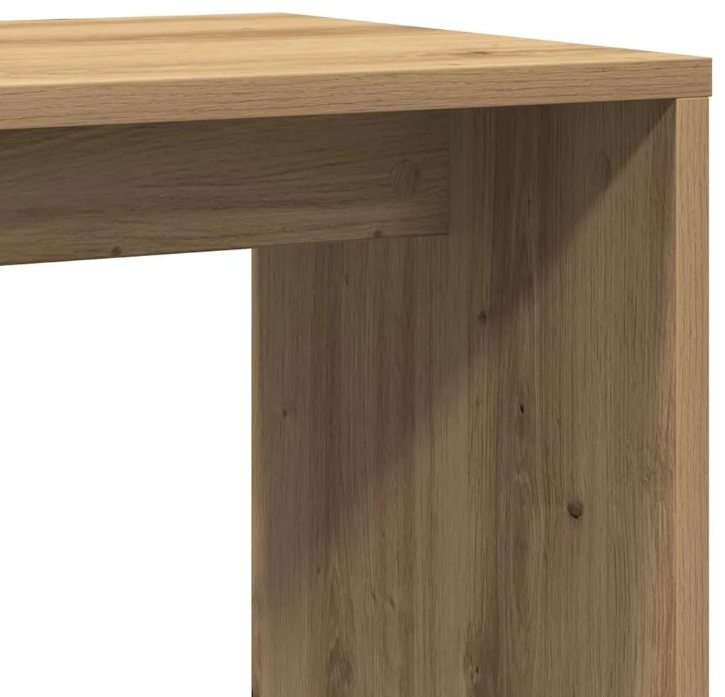 Mesa de apoio 59x36x38 cm derivados madeira carvalho artisiano