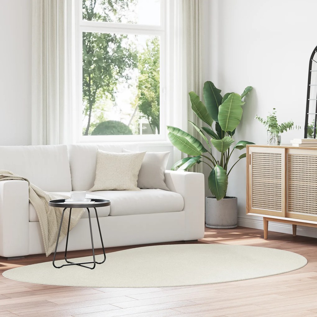 vidaXL Tapete 'HUARTE'Pelo Curto Suave e Lavável Creme 160x230 cm