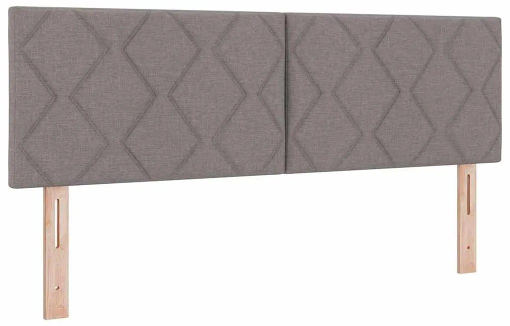 Cama Box com Colchão – Taupe, 140 x 200 cm, Tecido