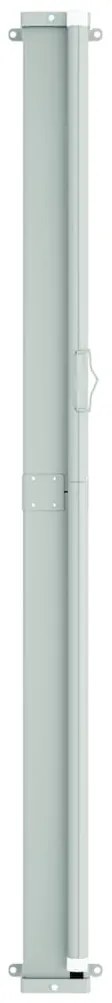 Toldo lateral retrátil para pátio 220x600 cm vermelho